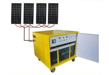 1200W AC Off กริดระบบไฟฟ้าพลังงานแสงอาทิตย์ 5W * 4pcs หลอดไฟ LED ในตลาดหลักทรัพย์