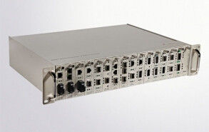 เครือข่ายที่มีการจัดการ Media Converter 16 ช่อง Rack mount System, Web SNMP Telnet