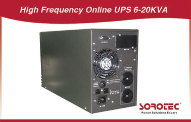 LCD RS232 SNMP เฟสเดียว 60Hz ความถี่สูง UPS ออนไลน์ 6 - 10kva สำหรับคอมพิวเตอร์เทเลคอม
