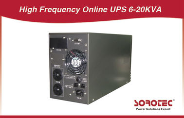 6 - 10KVA 220V - 240V เพาเวอร์ซัพพลายอย่างต่อเนื่อง Pure Sine Wave UPS ความถี่สูง