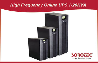 ความถี่สูงออนไลน์ UPS เดี่ยว 1kVA เพื่อ 20KVA 1PH ใน / 1PH นอกบ้านและใน 3PH / 1PH OUT