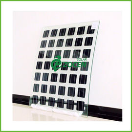 ใส BIPV ดับเบิลกระจก Monocrystalline โมดูลพลังงานแสงอาทิตย์ 265 วัตต์ BV / ISO