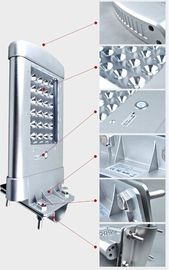 6m สูง 12W ไฟร้อน White Bridgelux IP66 กลางแจ้งแบบบูรณาการพลังงานแสงอาทิตย์ไฟถนน