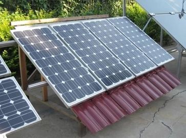 แผงเซลล์แสงอาทิตย์ PV 3kW ระบบการติดตั้งเซลล์แสงอาทิตย์สำหรับหลังคาแบนระบบคั้นแสงอาทิตย์