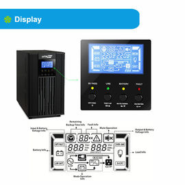 บ้าน / สำนักงานเพียว Sinewave 3000VA ความถี่สูงออนไลน์ UPS เฟสเดียว