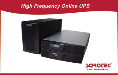 0.9 เอาท์พุทออนไลน์แร็ถอด UPS RS232 50 / 60Hz สำหรับ VoIP