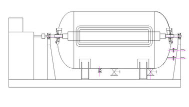 AC ความถี่แปลงยักษ์ย้อมผ้าย้อม Jigger Machine1000kg - 3200kg