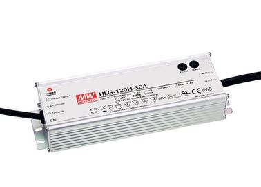 IP67 ไฟ LED ไดรเวอร์ไฟ LED พาวเวอร์ซัพพลาย HLG-120H-36A