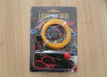 4mm / 5mm Electroluminescent EL ลวด LED ที่มี DC 12V อินเวอร์เตอร์สำหรับประตูและผนัง