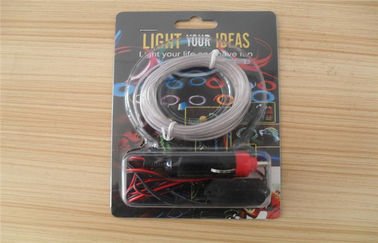 4mm / 5mm Electroluminescent EL ลวด LED ที่มี DC 12V อินเวอร์เตอร์สำหรับประตูและผนัง