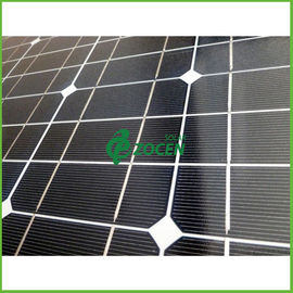 ที่มีประสิทธิภาพสูง 100W 18V โมโนคริสตัลแผงเซลล์แสงอาทิตย์สำหรับชาร์จแบตเตอรี่ 12V