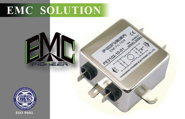 RFI เฟสเดียว 50 / 60Hz เพาเวอร์ไลน์กรองที่มีประสิทธิภาพสูง