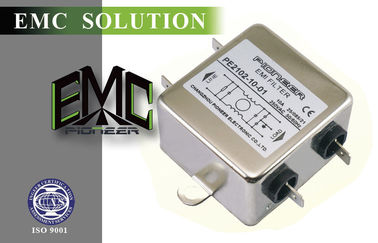 RFI เฟสเดียว 50 / 60Hz เพาเวอร์ไลน์กรองที่มีประสิทธิภาพสูง
