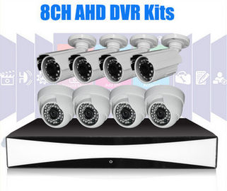8Channel Full HD กล้องวงจรปิดบันทึกภาพชุด 1280 x 720 1 ล้านพิกเซลกล้องวงจรปิด