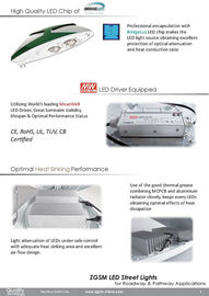 กันน้ำ 220V AC พลังงานสูง LED ไฟถนนอบอุ่นสีขาว, 3000K 4500K 6500K