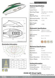 กันน้ำ 220V AC พลังงานสูง LED ไฟถนนอบอุ่นสีขาว, 3000K 4500K 6500K