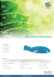 110 LM / w IP65 พลังงานสูงถนนไฟ LED ขนาด 100 วัตต์ด้วยเลนส์พลาสติก